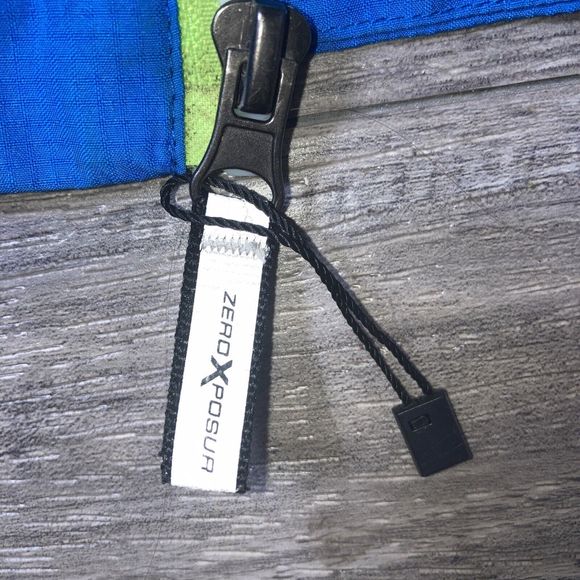 AQ Explore The Unknown Boys Hooded Lined Jacket M Medium 10/12 Blue Green Gray - Picture 6 of 9